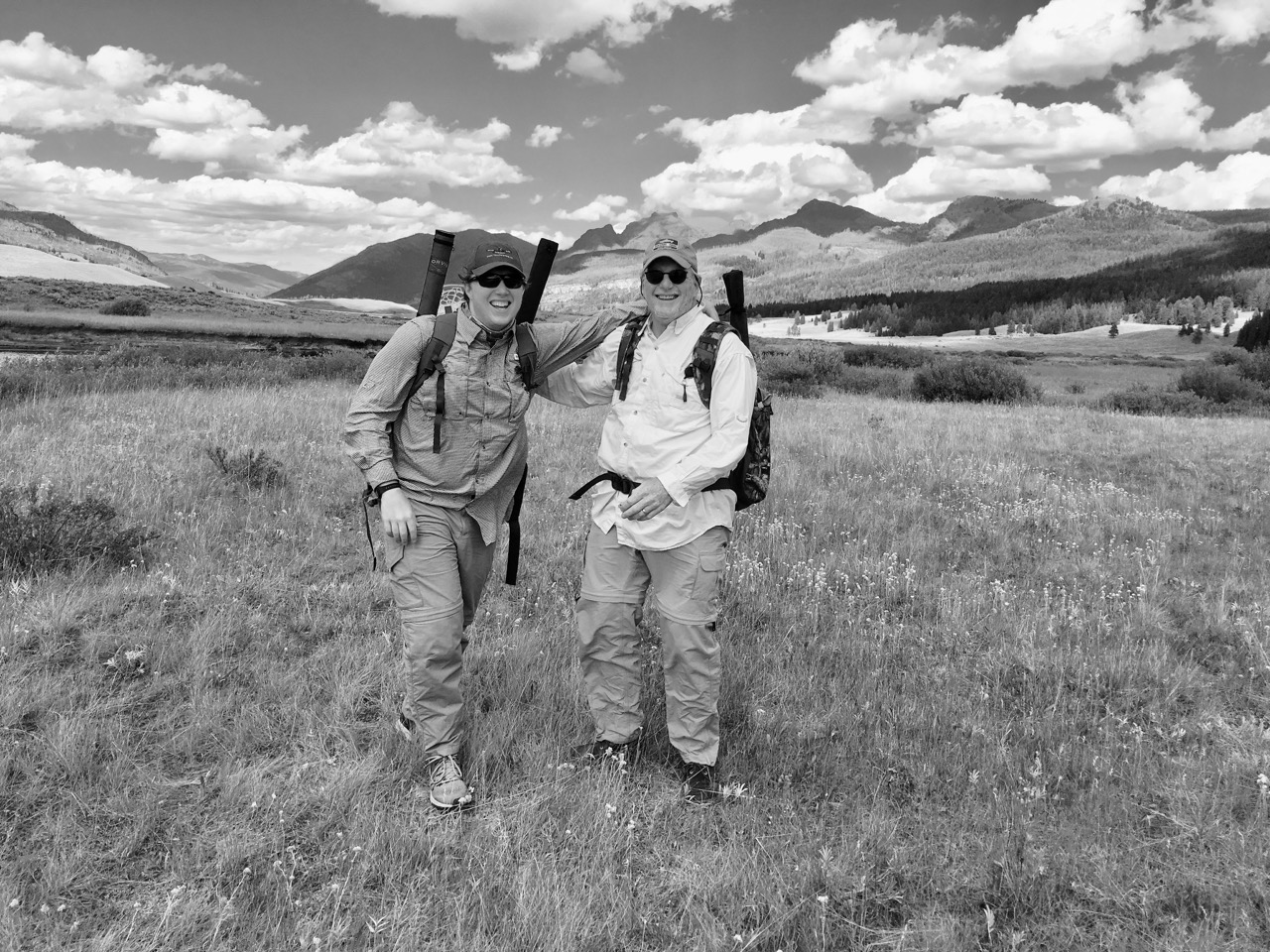Martin and Charley Spradley, Second Meadow of Slough Creek, July 2016